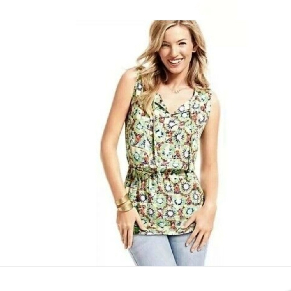 Cabi Women's Kaleidoscope Print Top Size XS